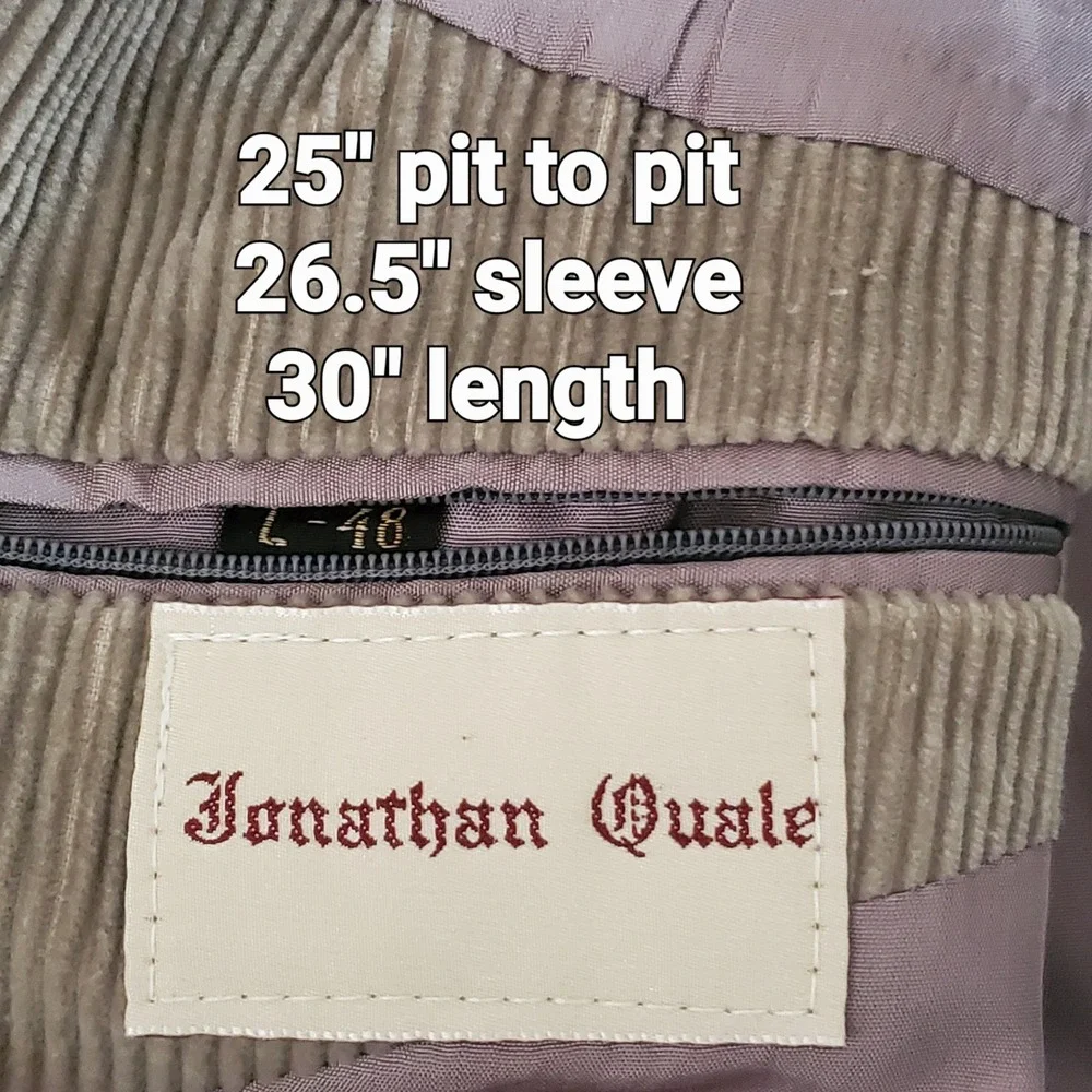 Vintage 70s‎ Johnathan Quale Corduroy Blazer Rockabilly Sports Jacket Size 48L